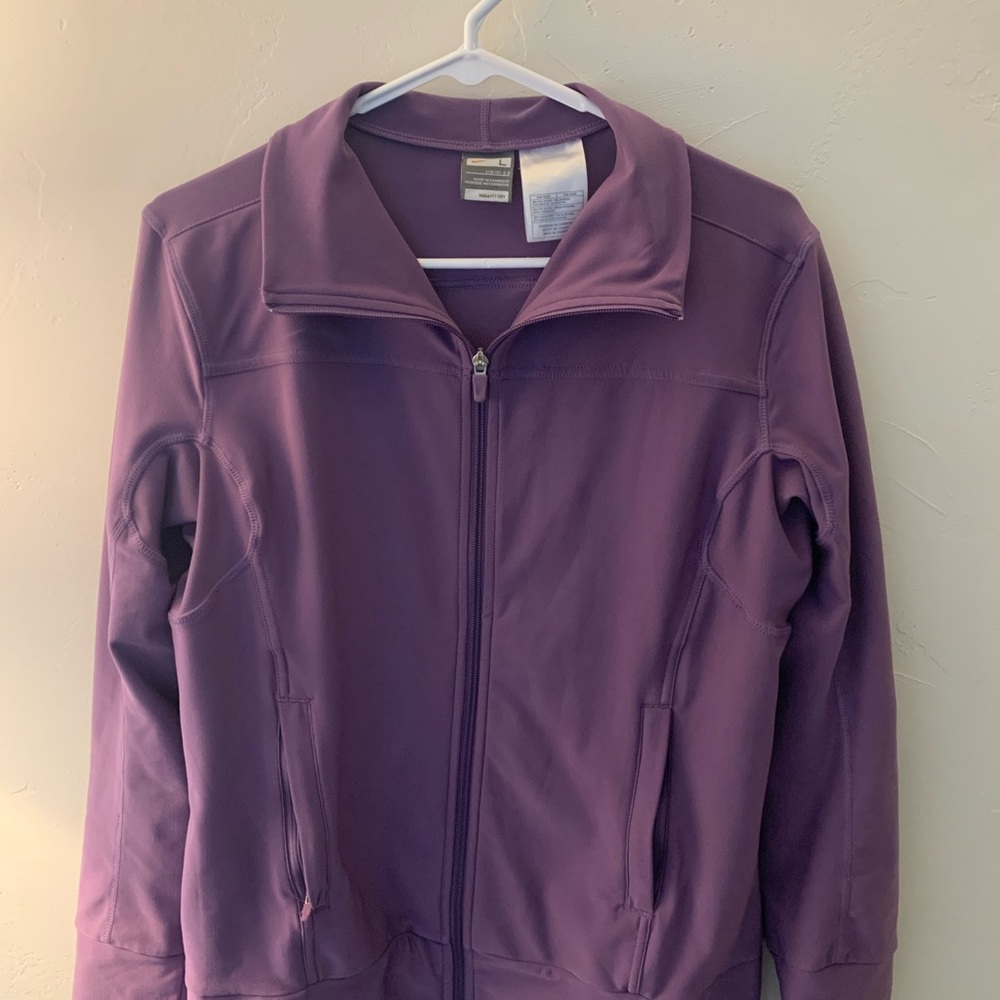Nike Women's Purple Dri Fit Zip Up